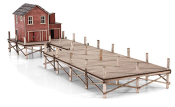 Port sur piloti cabane de pecheur